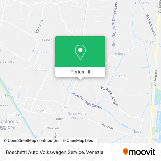 Mappa Boschetti Auto Volkswagen Service