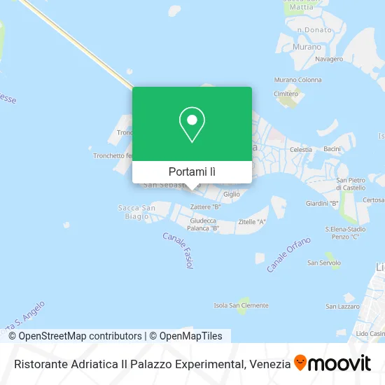 Mappa Ristorante Adriatica Il Palazzo Experimental