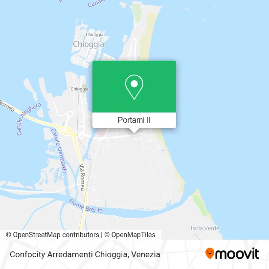 Mappa Confocity Arredamenti Chioggia
