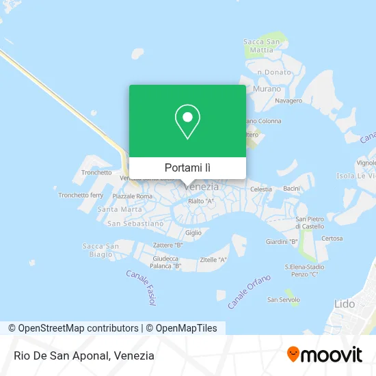 Mappa Rio De San Aponal