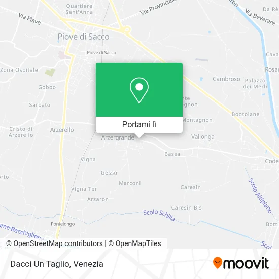 Mappa Dacci Un Taglio