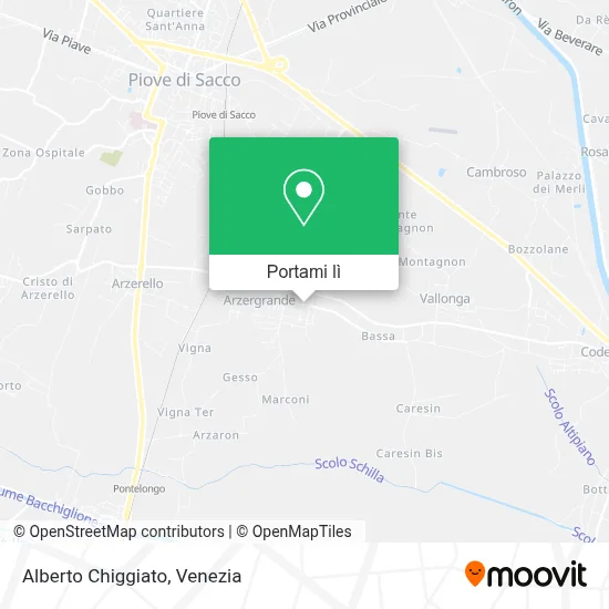 Mappa Alberto Chiggiato