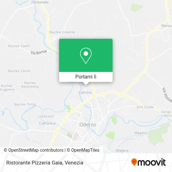 Mappa Ristorante Pizzeria Gaia