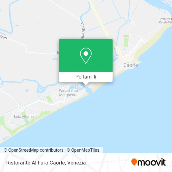 Mappa Ristorante Al Faro Caorle