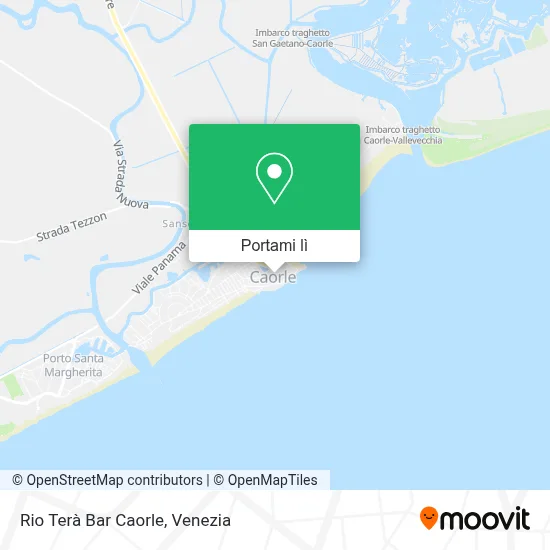 Mappa Rio Terà Bar Caorle