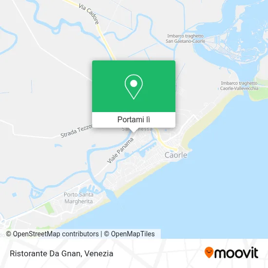 Mappa Ristorante Da Gnan