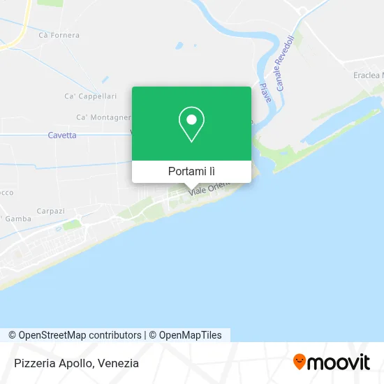 Mappa Pizzeria Apollo