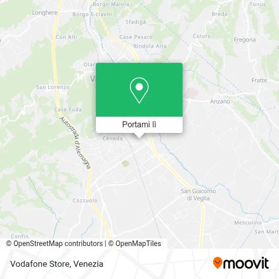 Mappa Vodafone Store