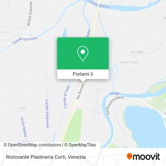 Mappa Ristorante Piadineria Curti