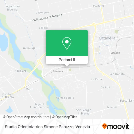 Mappa Studio Odontoiatrico Simone Peruzzo