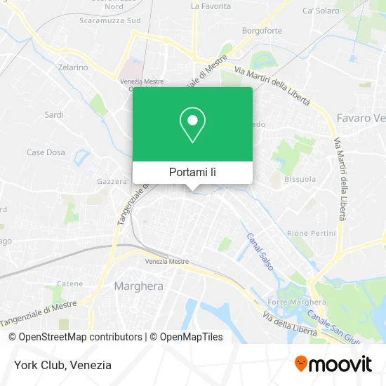 Mappa York Club