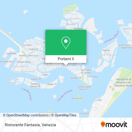 Mappa Ristorante Fantasia