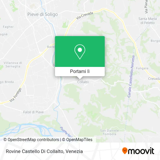 Mappa Rovine Castello Di Collalto