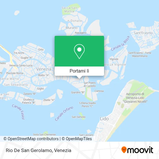 Mappa Rio De San Gerolamo