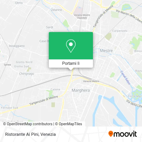 Mappa Ristorante Ai Pini