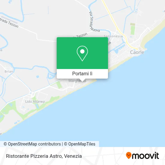 Mappa Ristorante Pizzeria Astro