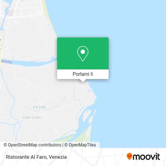Mappa Ristorante Al Faro