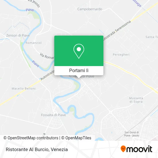 Mappa Ristorante Al Burcio