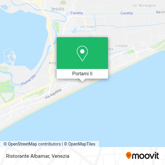 Mappa Ristorante Albamar