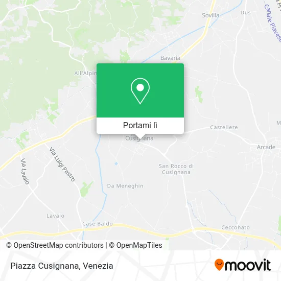 Mappa Piazza Cusignana