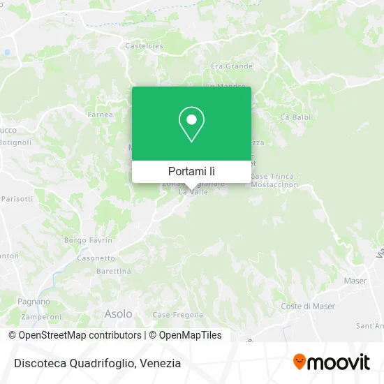 Mappa Discoteca Quadrifoglio