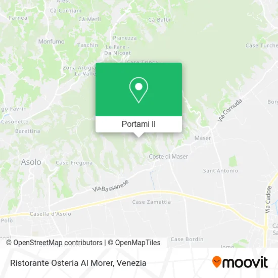Mappa Ristorante Osteria Al Morer
