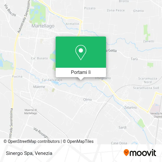 Mappa Sinergo Spa