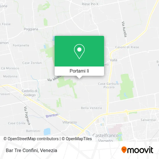 Mappa Bar Tre Confini