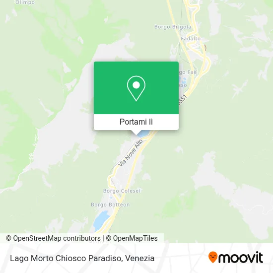 Mappa Lago Morto Chiosco Paradiso