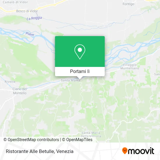 Mappa Ristorante Alle Betulle
