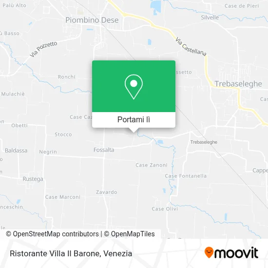 Mappa Ristorante Villa Il Barone