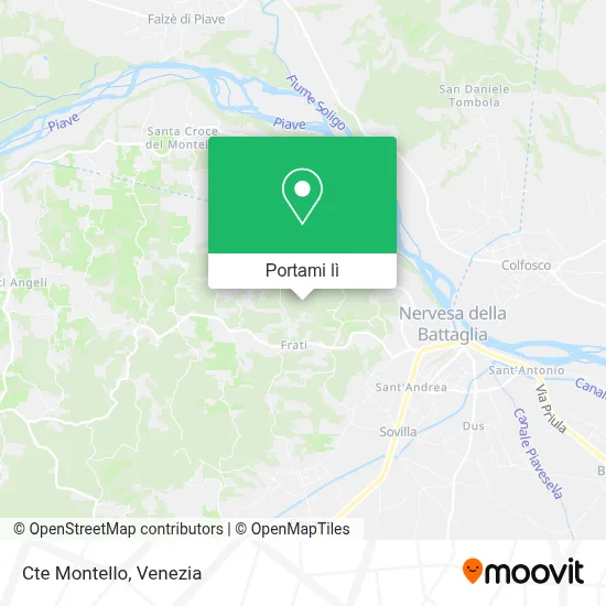 Mappa Cte Montello