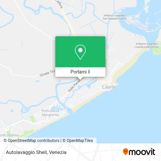 Mappa Autolavaggio Shell