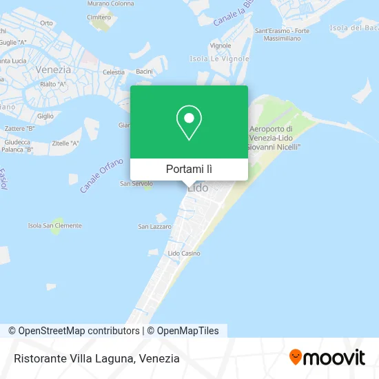 Mappa Ristorante Villa Laguna