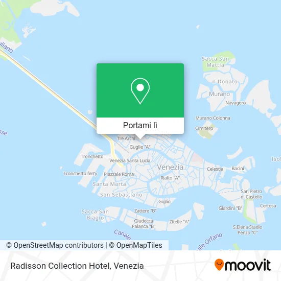 Mappa Radisson Collection Hotel