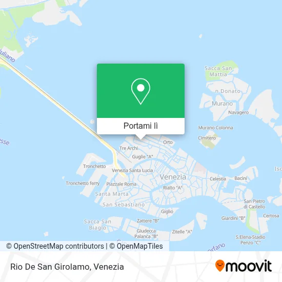 Mappa Rio De San Girolamo