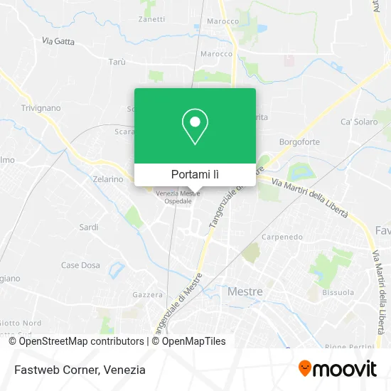 Mappa Fastweb Corner
