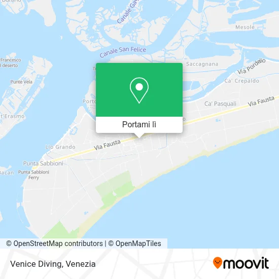 Mappa Venice Diving