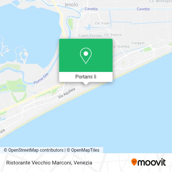 Mappa Ristorante Vecchio Marconi