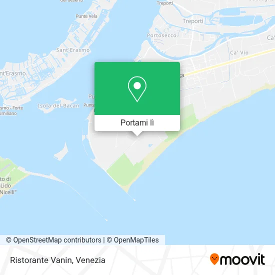 Mappa Ristorante Vanin