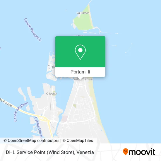 Mappa DHL Service Point (Wind Store)