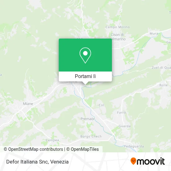Mappa Defor Italiana Snc
