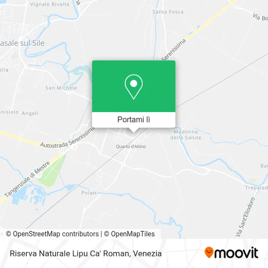 Mappa Riserva Naturale Lipu Ca' Roman