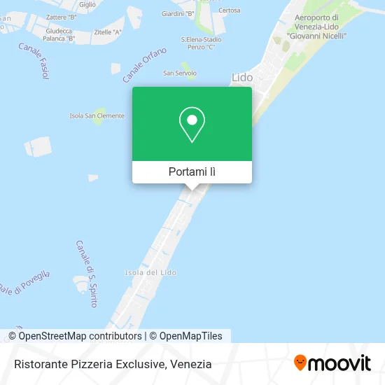 Mappa Ristorante Pizzeria Exclusive