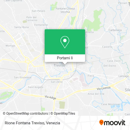 Mappa Rione Fontana Treviso