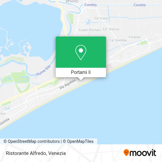 Mappa Ristorante Alfredo
