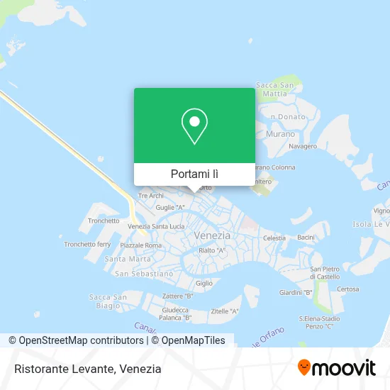 Mappa Ristorante Levante