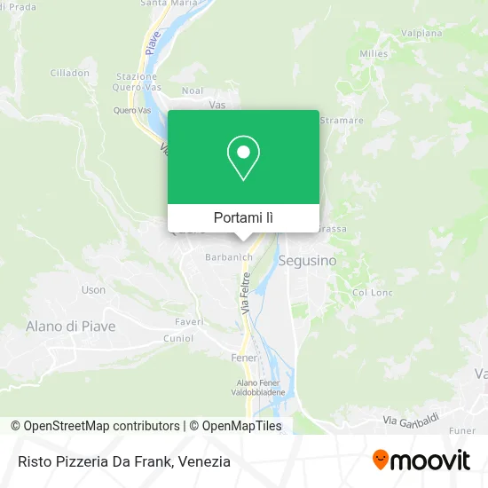 Mappa Risto Pizzeria Da Frank