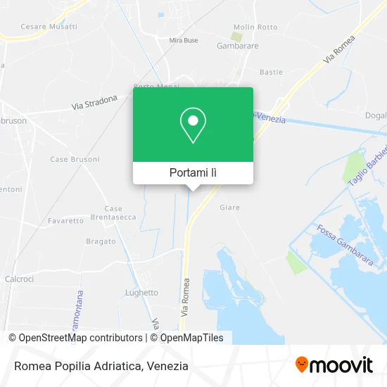 Mappa Romea Popilia Adriatica