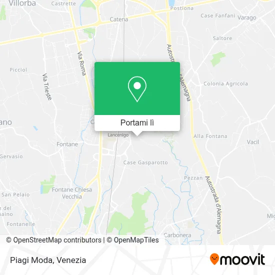 Mappa Piagi Moda